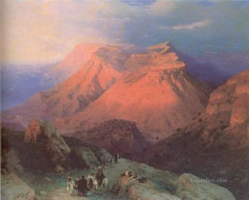 ダゲスタンの山村グニブ 東からの眺め Ivan Aivazovsky Oil Paintings